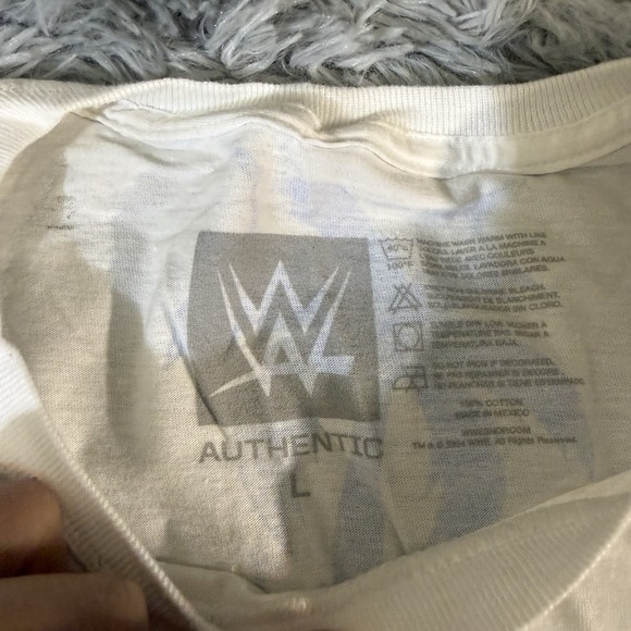 WWE WWF Authentic White Jey Uso Yeet Shades T-shirt Large L Roman Bloodline - Picture 3 of 8